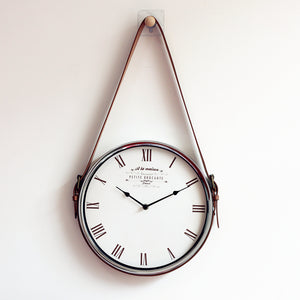 Silver Hanging Wall Clock - Staunton and Henry