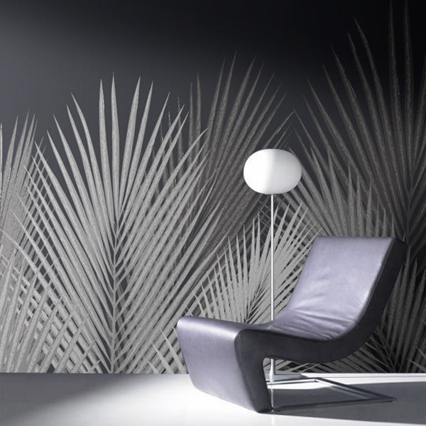 Grey Palm Wallpaper - Staunton and Henry