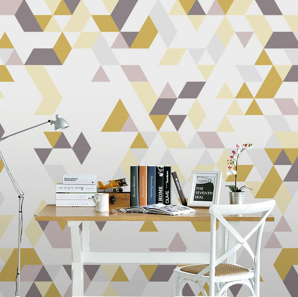 Nordic Yellow and Grey Wallpaper - Staunton and Henry
