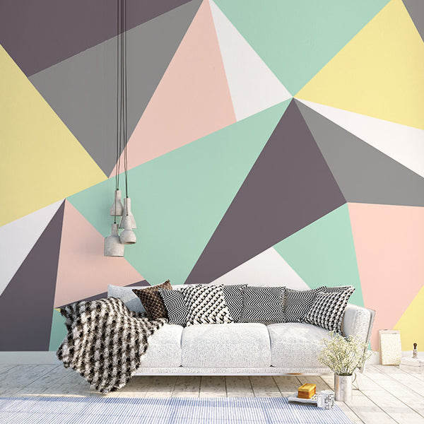 Nordic Pastel Geometric Wallpaper - Staunton and Henry