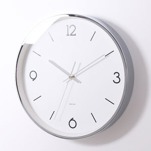Minimalist Nordic Silver Wall Clock - Staunton and Henry