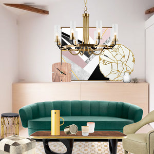 Elegant Modern Gold Chandelier - Staunton and Henry