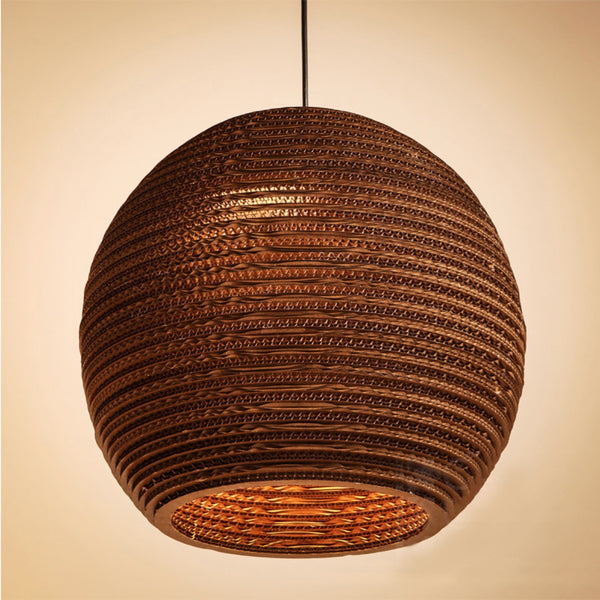 Recycled Cardboard Pendant Light - Staunton and Henry