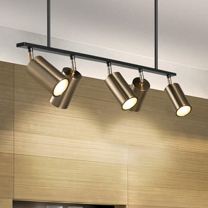 Modern Brass Hanging Track Lights - Staunton and Henry