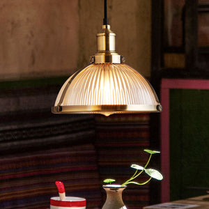 Retro Industrial Glass Pendant Light - Staunton and Henry