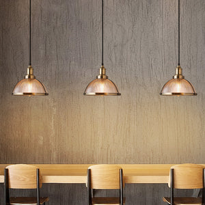 Retro Industrial Glass Pendant Light - Staunton and Henry