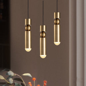 Retro Modern Brass Pendant Light - Staunton and Henry