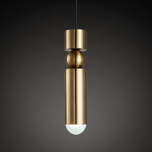 Retro Modern Brass Pendant Light - Staunton and Henry