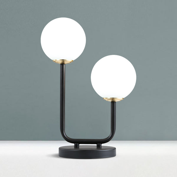 Retro Modern Frosted Glass Table Lamp - Staunton and Henry