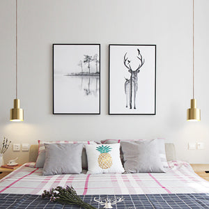 Retro Modern Matt Brass Pendant Light - Staunton and Henry