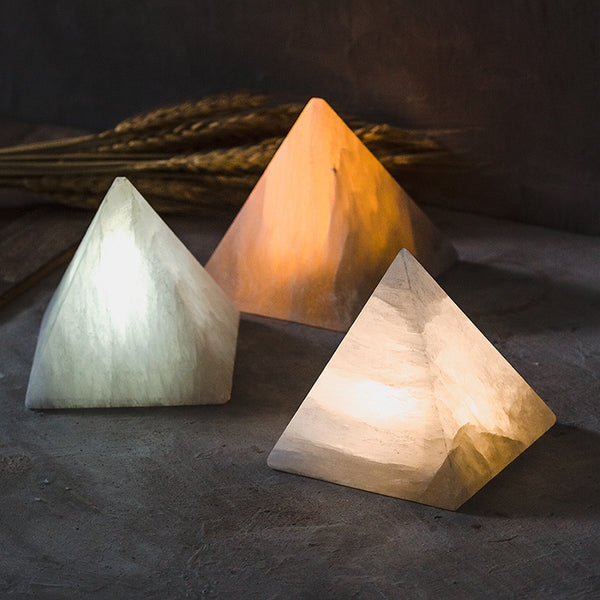 Natural Stone Pyramid Lamp - Staunton and Henry
