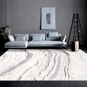 White Marble Pattern Rug - Staunton and Henry