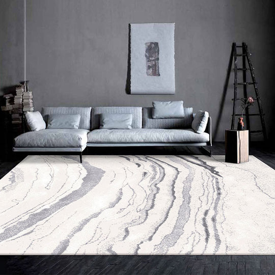 White Marble Pattern Rug Staunton and Henry