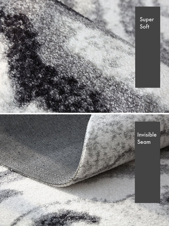 White Marble Pattern Rug Staunton and Henry