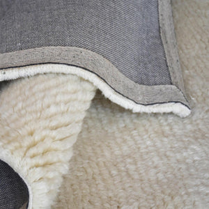 Olski Shaggy Off White Wool Rug - Staunton and Henry