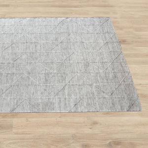 Yerem White and Grey Modern Rug - Staunton and Henry