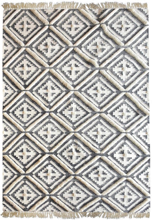 Iruti Textured Modern Tribal Rug - Staunton and Henry