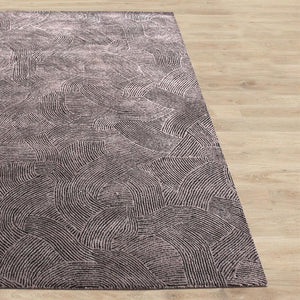 Esher Taupe and Grey Textured Wool Rug - Staunton and Henry