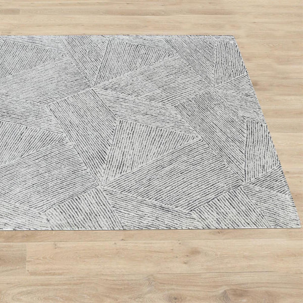 Ester Modern White and Grey Rug - Staunton and Henry