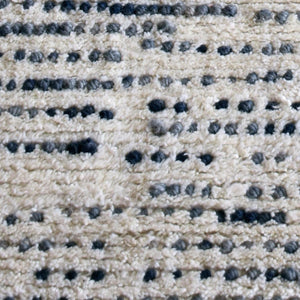 Aroica White and Blue Wool Rug - Staunton and Henry