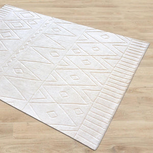 Anushka Cream White Wool Rug - Staunton and Henry