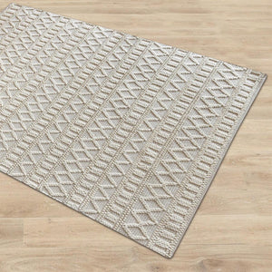 Keena Modern Chunky Weave Off White Rug - Staunton and Henry