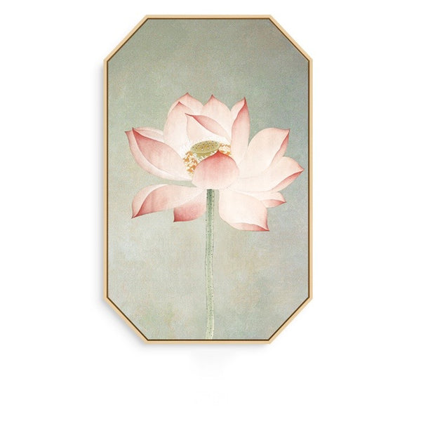 Pink Oriental Wall Art With Floating Frame - Staunton and Henry