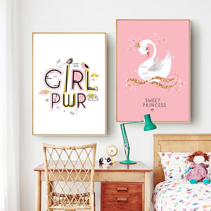 Cute Girls Room Wall Art With Frame - Staunton and Henry