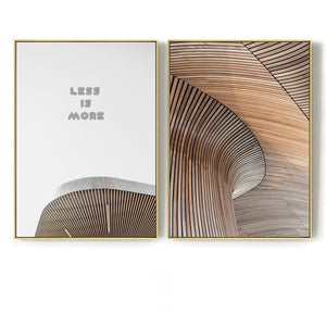 Less Is More Wall Art With Frame - Matching Set of 2 - Staunton and Henry