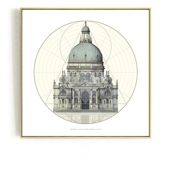Classic Architecture Wall Art With Frame - Staunton and Henry