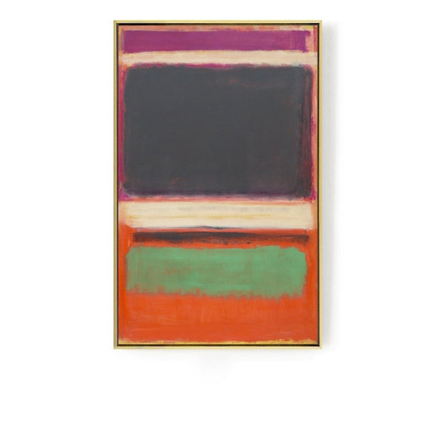 Colorful Abstract Wall Art With Frame - Staunton and Henry