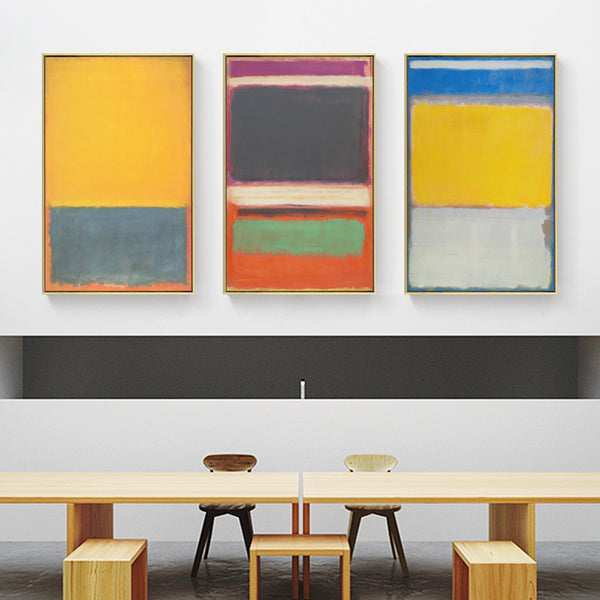 Colorful Abstract Wall Art With Frame - Staunton and Henry