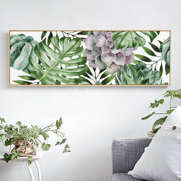 Green Leaf Wall Art With Frame - Staunton and Henry