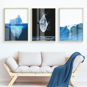Transparent Ocean Wall Art With Frame - Staunton and Henry