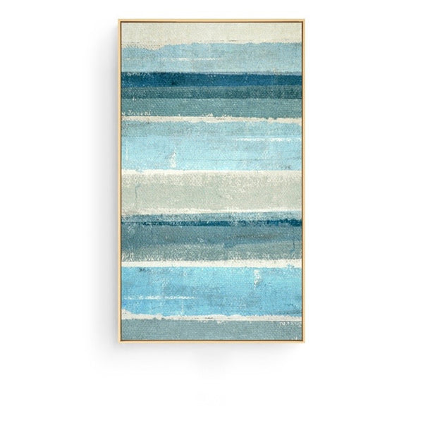 Coastal Blue Wall Art With Frame - Staunton and Henry