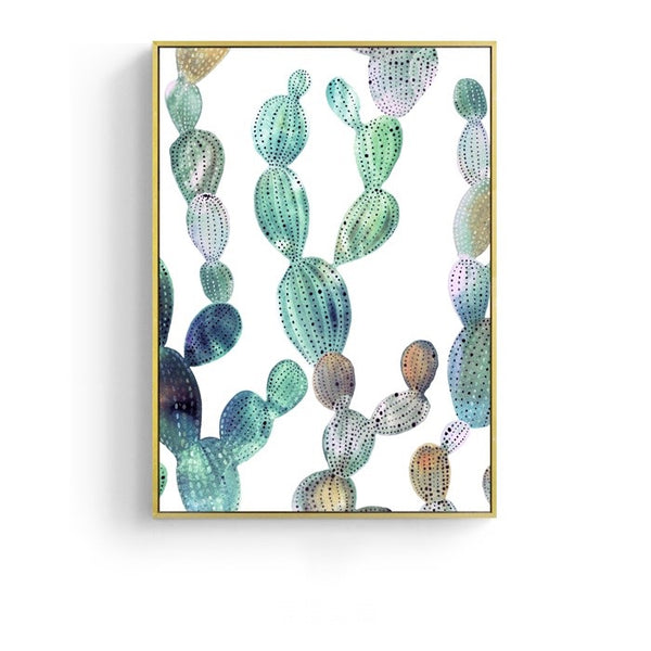 Modern Green Leaf Wall Art With Frame - Staunton and Henry