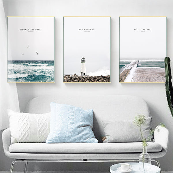 Inspirational Ocean Photographic Wall Art With Frame - Staunton and Henry