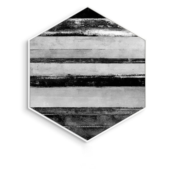 Buy Hexagon Black and White Wall Art With Frame at 30% Off – Staunton and  Henry