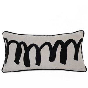 Black And White Pattern Bed Cushion Set - Staunton and Henry
