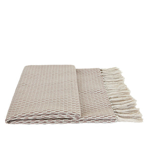 Pink and White Geometric Pattern Bed Cushion Set - Staunton and Henry