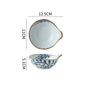 Akari Blue and White Japanese Sauce Dish - Staunton and Henry