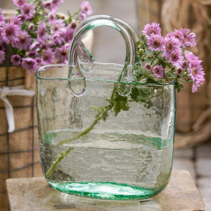 Pink Tote Bag Glass Vase - Staunton and Henry