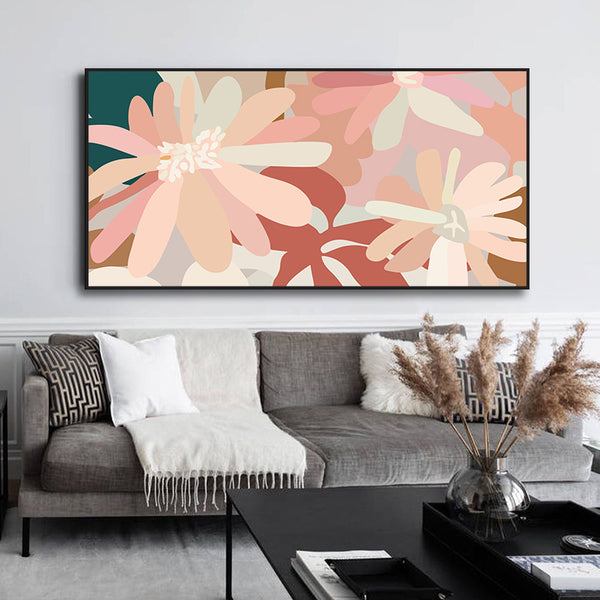 Colorful Flower Wall Art With Frame - Staunton and Henry