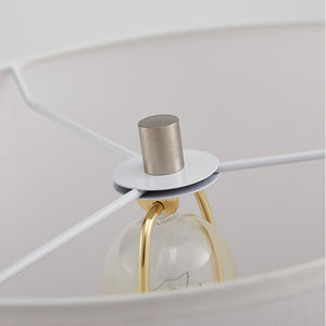 Mila Metal Floor Lamp White Shade - Staunton and Henry
