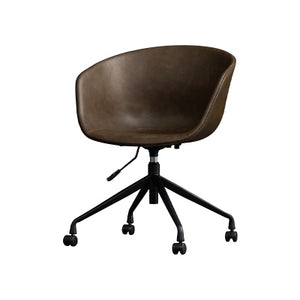 Hayden Swivel Saddle Tan Armchair - Staunton and Henry