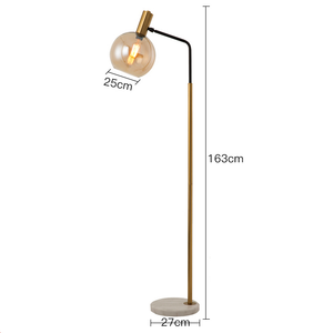 Orbit Glass Shade Floor Lamp - Staunton and Henry