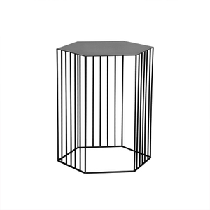 Hexagon Metal Frame Side Table - Staunton and Henry