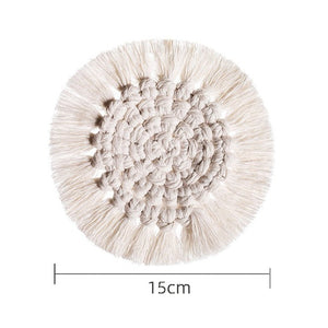 Macrame Coaster With Tassels - Set of 4 - Staunton and Henry