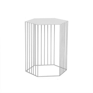 Hexagon Metal Frame Side Table - Staunton and Henry