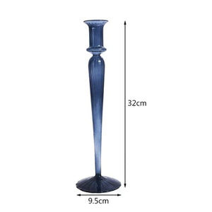 Modern Vintage Glass Candlestick Holders - Staunton and Henry